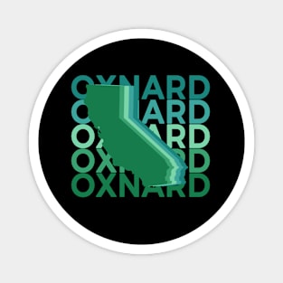 Oxnard California Green Repeat Magnet